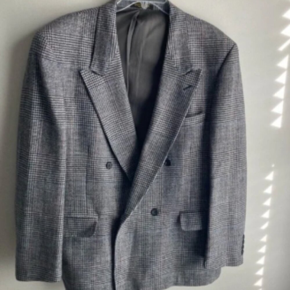 Evan-Picone Sport Coat Tailored for the Jones Co 48R Double Breasted